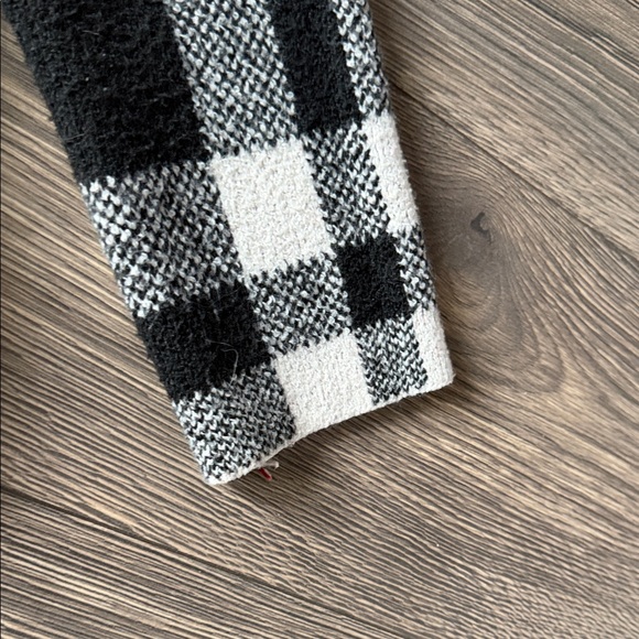 Christian Siriano Black and Red Plaid Turtleneck Sweater - Picture 8 of 9